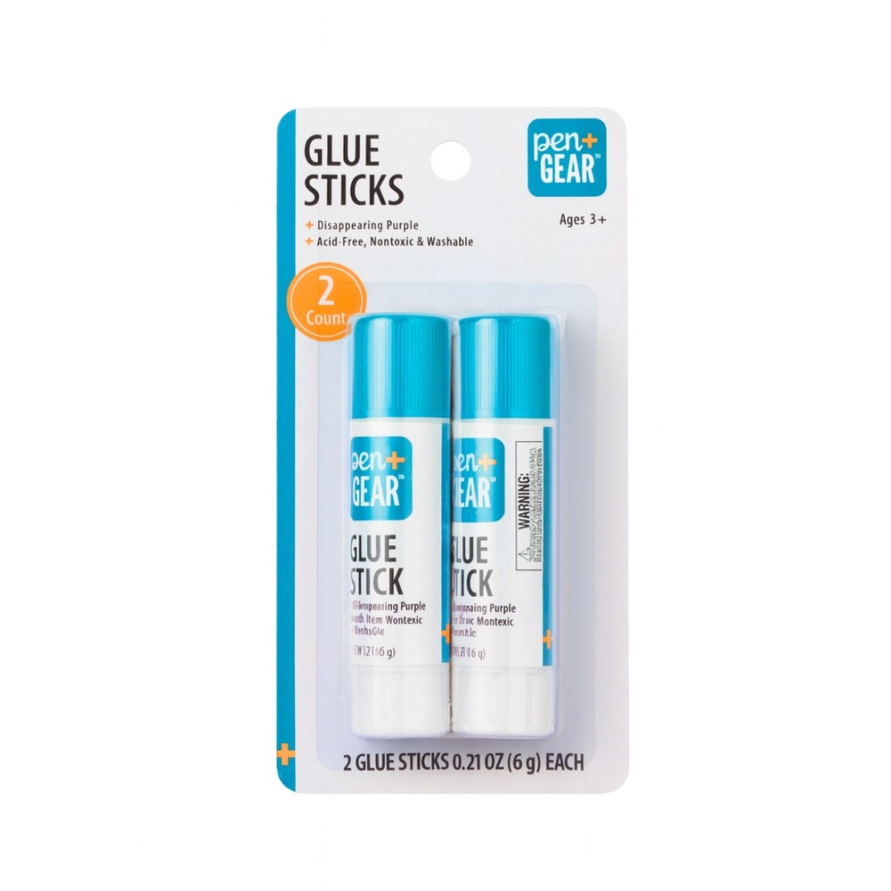 Pen+Gear Glue Sticks - Blue and White